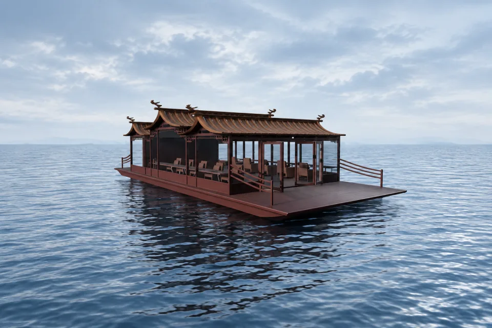 Smart ship 3D design, with an AI-assisted presentation cover